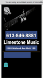 Mobile Screenshot of limestonemusic.ca